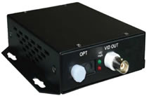 Single Way Single Mode Video Fibre Optic Kit 20km with Transmitter and Receiver