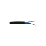 Mains Flex 2 Core Power Cable 100 Metre Roll For CCTV