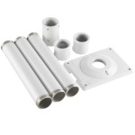 COP Large PTZ Ceiling Drop Pole Bracket 1M