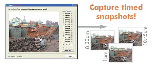 Alien Webcam Multi Channel Software - Display CCTV Camera Images On Your Webpage