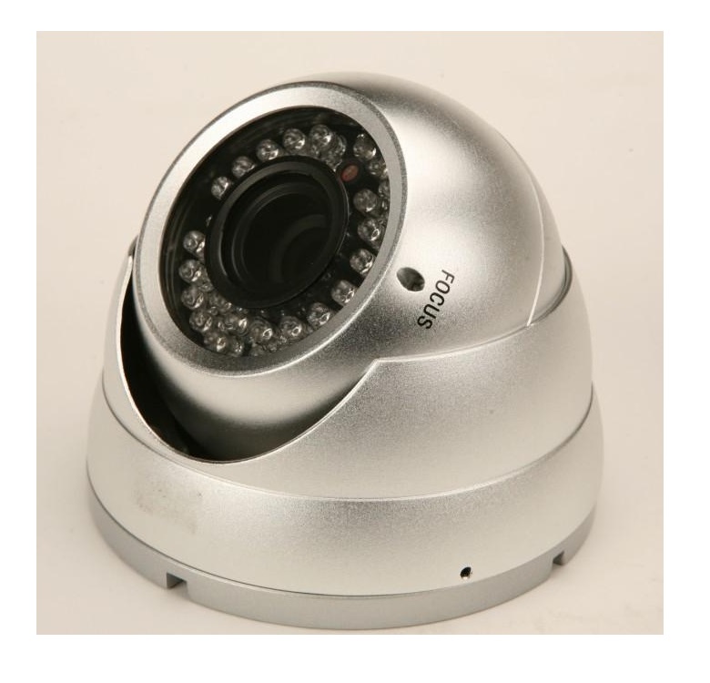 Varifocal Dome External IR Dome 2.8-12mm 700TVL Silver