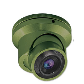 Green Khaki Anti-Vandal Mini IR Indoor/Outdoor Dome with 3.6mm Fixed Lens