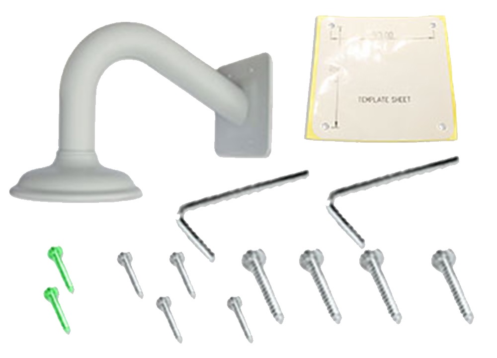 Wall mounting bracket for the Aluminium NiteDevil Domes