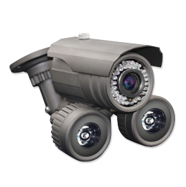 Grey External 720TVL 8-20mm IR Guns + RS485 UTC Supported