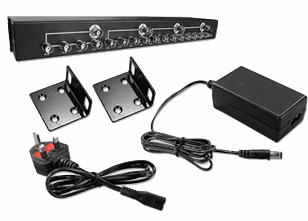 Send 4 Video Input Signals to 16 Video Outputs