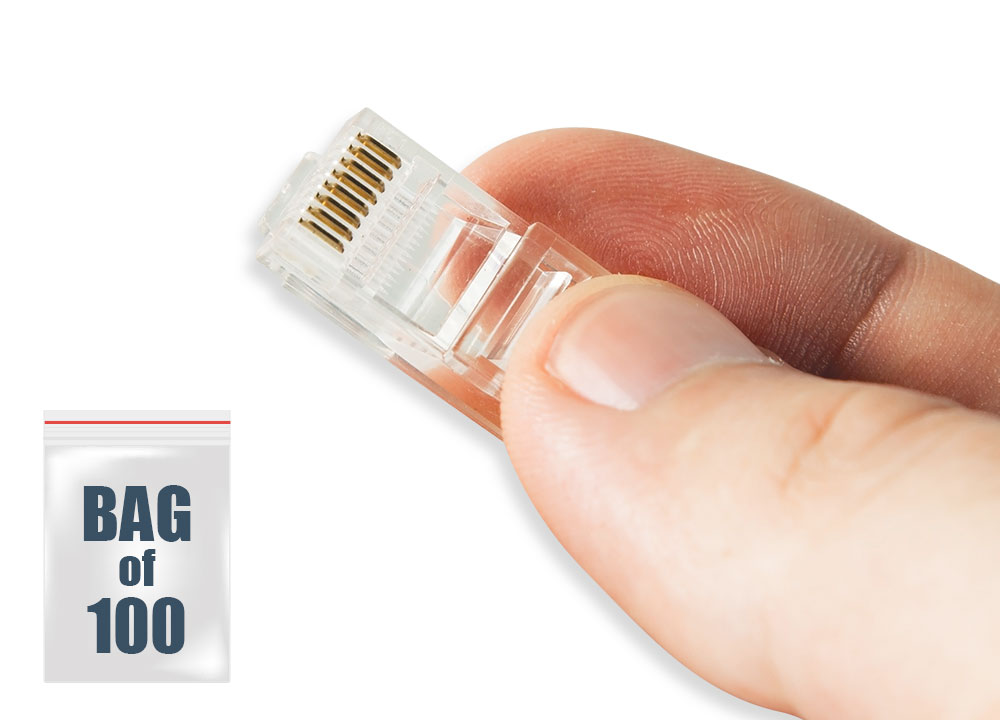 RapidFit RJ45 Plugs For UTP CAT6 Pack 100