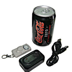 Coca-Cola Pinhole Spy Camera Recorder 4GB Memory + IR Remote Control #5