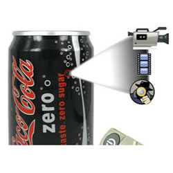Coca-Cola Pinhole Spy Camera Recorder 4GB Memory + IR Remote Control #2