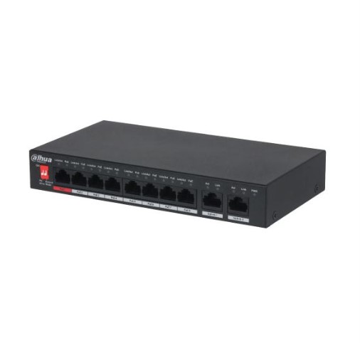 10-Port Unmanaged Desktop Switch with 8-Port PoE