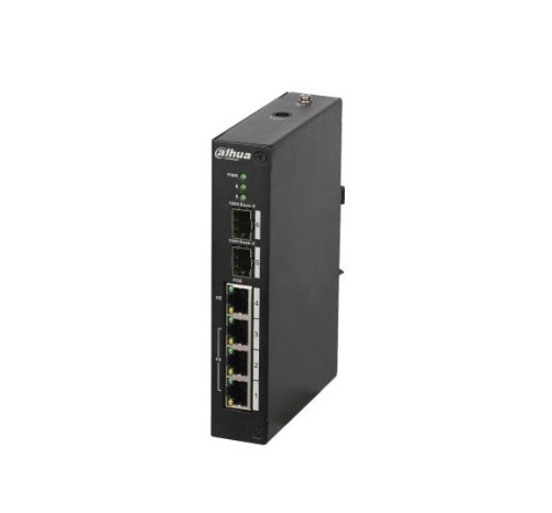 6-Port Managed Hardened Switch with 4-Port PoE