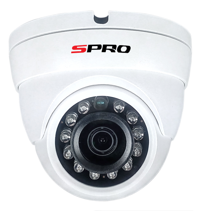 SPRO  Fixed Lens HD CVI 720p IR 15m Eyeball Dome Camera - White