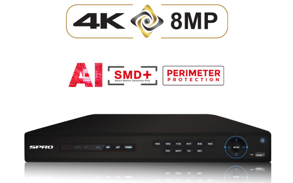 SPRO M3 8MP 16 Channel DVR 5In1