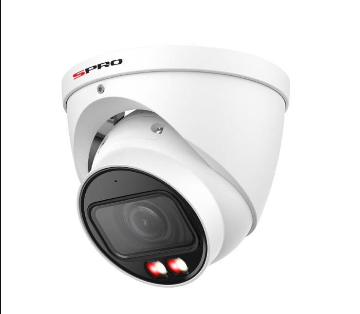 SPRO 8MP IP Motorised Turret with COLOUR NIGHT 2.0 and Built-In Microphone