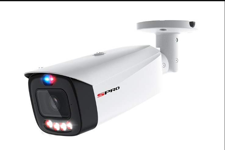 SPRO 8MP IP Bullet ACTIVE DETERRENCE PRO with Smart Dual Illumination  and Acupick Technology - White