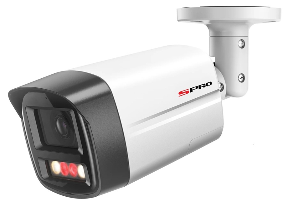 SPRO 8MP IP Bullet Active Deterrence LITE with COLOUR NIGHT 2.0, Built-In Microphone and Speaker