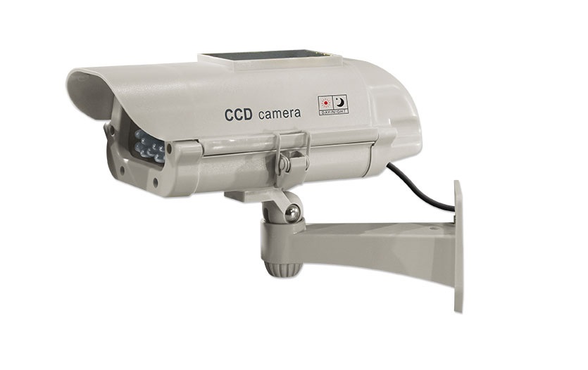 Ivory White Decoy All In One Security Camera With Flashing LEDs