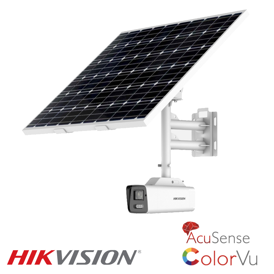 HikVision 8MP - Colorvu Solar Kit 4G - 2.8MM Fixed Lens