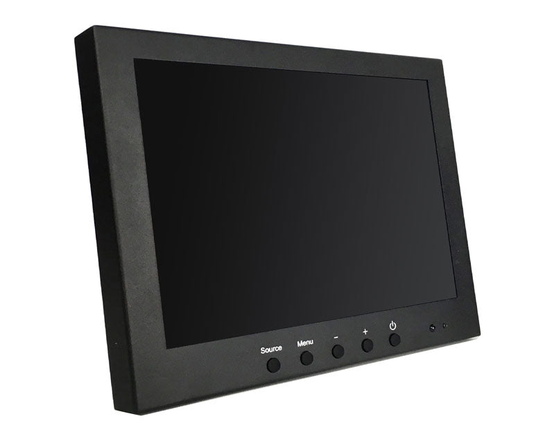 Vigilant Vision 10.1 Inch LED Monitor, Glass Front, 1280x800, VGA, HDMI, BNC In, BNC Out