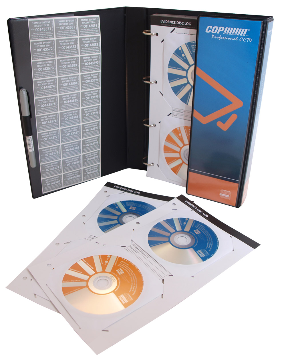 Evidence pack Includes 15 Serially Numbered Discs