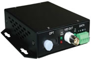 Single Way Single Mode Video + Data Fibre Optic Kit 20km Transmitter and Receiver