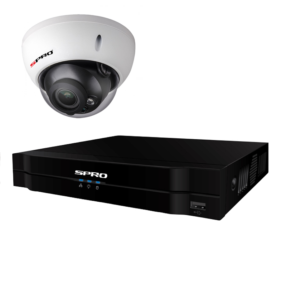 1080P 16 Channel System with 16 x HD CVI 30M IR Motorised Zoom Dome Cameras