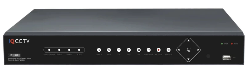 IQCCTV 5MP Lite 16 Channel Hybrid 5in1 DVR - IP and AHD