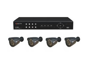 IQCCTV 1080P 4 Camera AHD IR Bullet CCTV System with 8 Camera DVR, 4K Ready, 1TB