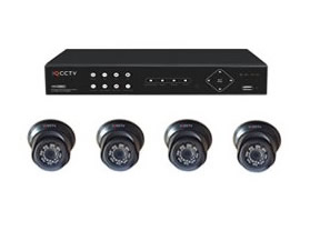 IQCCTV 1080P 4 Camera AHD Vandal IR Dome CCTV System, 4K Ready, 1TB