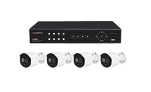 IQCCTV 4 x 5MP AHD IR Bullet CCTV System with 8 Camera DVR, 1TB