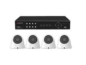IQCCTV 4 x 5MP AHD IR Vandal Dome Camera System with 8 Channel DVR, 1TB