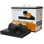 Inspire Black 4Ch DVR & 4x Camera Kit