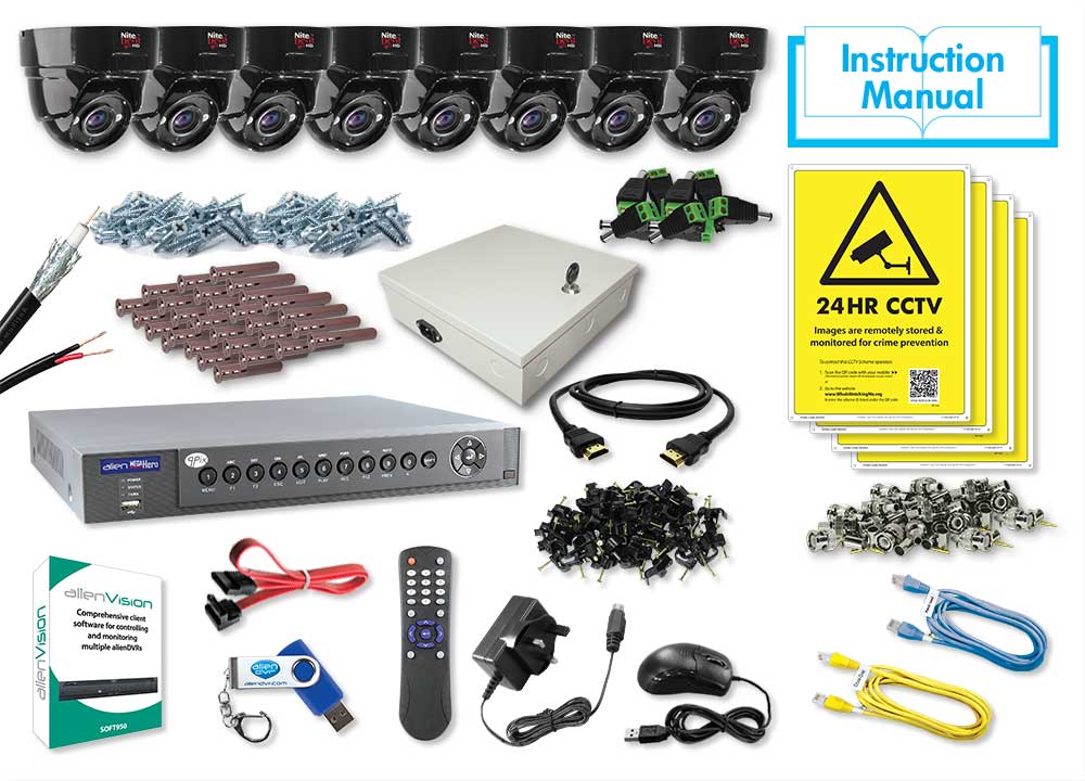 8 x 2.8-12mm NiteDevil HD Eyeballs, 8 Channel Alien MegaHero 2TB