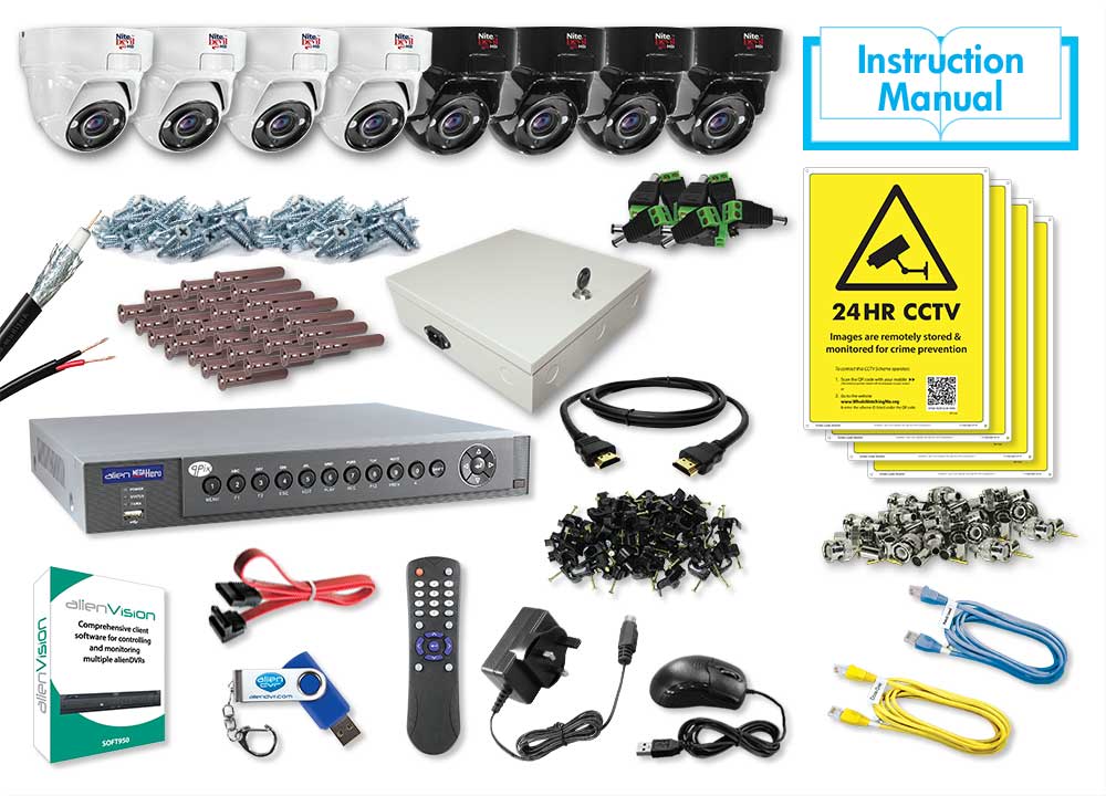 8 x 2.8-12mm NiteDevil HD Eyeballs, 8 Channel Alien MegaHero 2TB