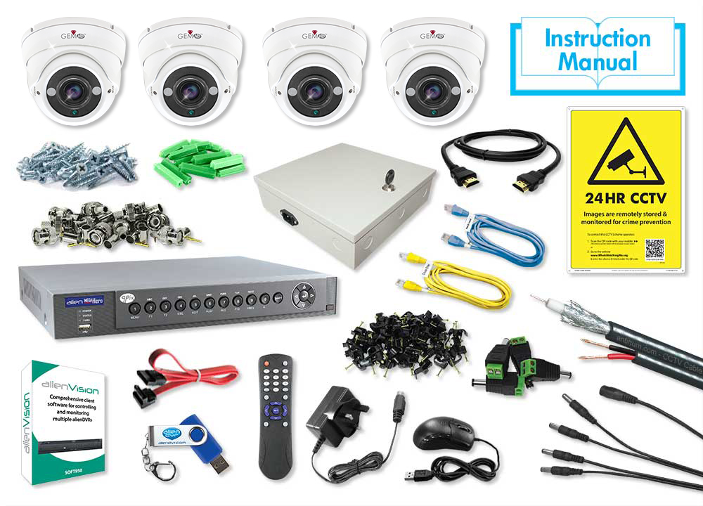 4Ch Mega 2Tb + 4 Hd Eyeballs White