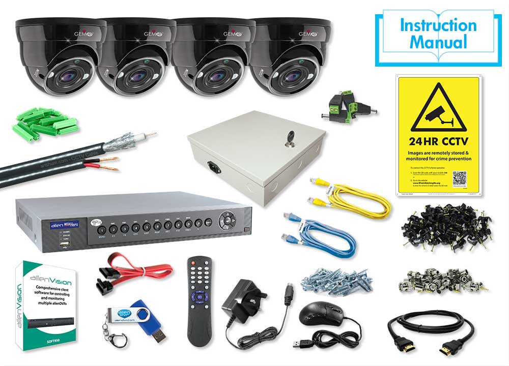 4Ch Mega 1Tb + 4 Hd Eballs Blk