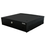 Lockable Steel DVR Enclosure - With Removable Lid & Cable Entry Cutouts - Dim. 480 x 520 x 120mm