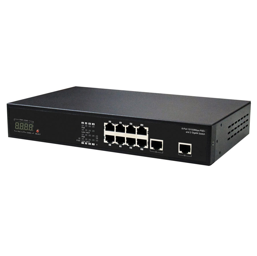 8-Port 2.5G PoE++ Switch with 10G Uplink - FASTCABLING