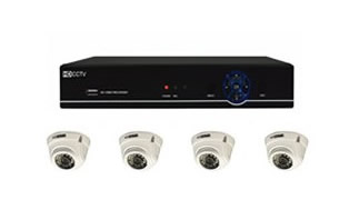 OAHD 720P 4 x AHD Vandal IR Dome CCTV System, 1TB