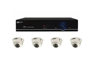 OAHD 720P AHD 4 x Vandal IR Doime CCTV System (No Hard Drive Installed)