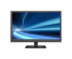 19.5" LED Monitor, VGA, DVI, HDMI, Audio
