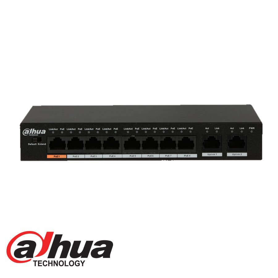 Dahua 8 Port Poe+ 100Mbps Switch