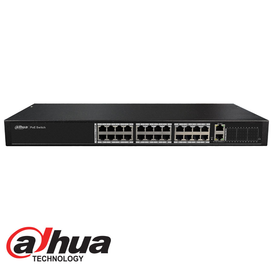 24 Port 10-100 & 2X 1Gb Poe Switch