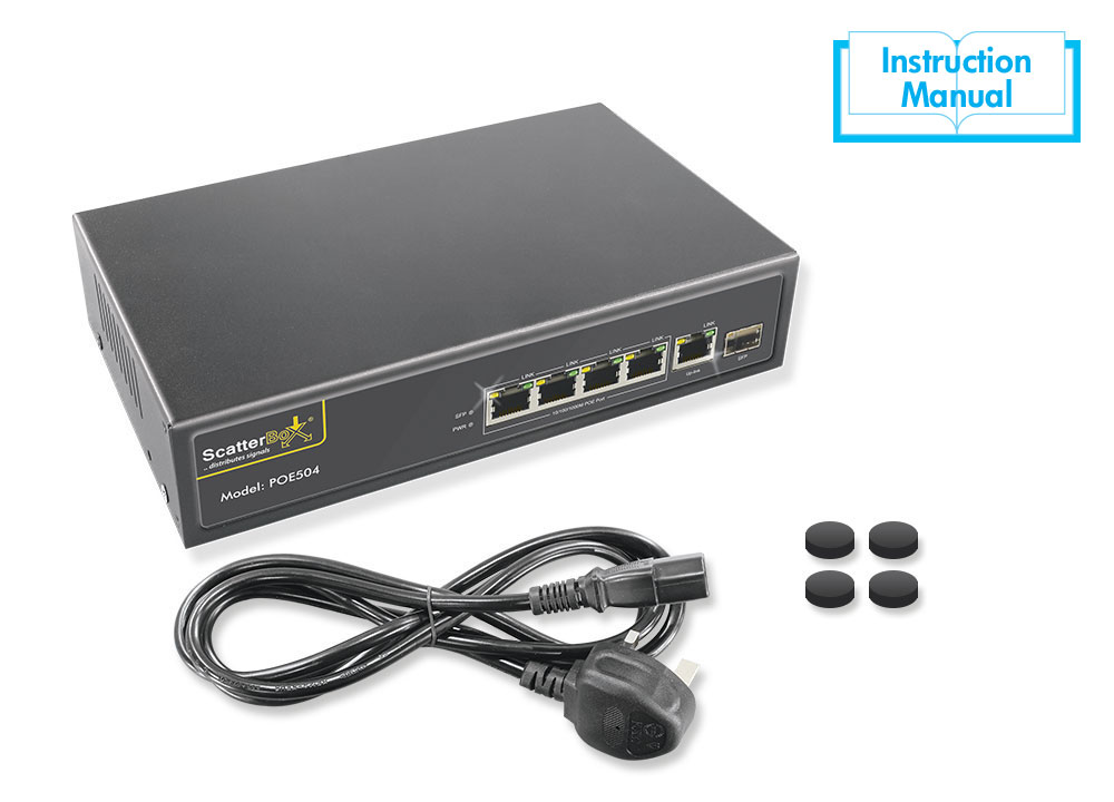 High Load Capacity 6 Port Gigabit PoE Switch
