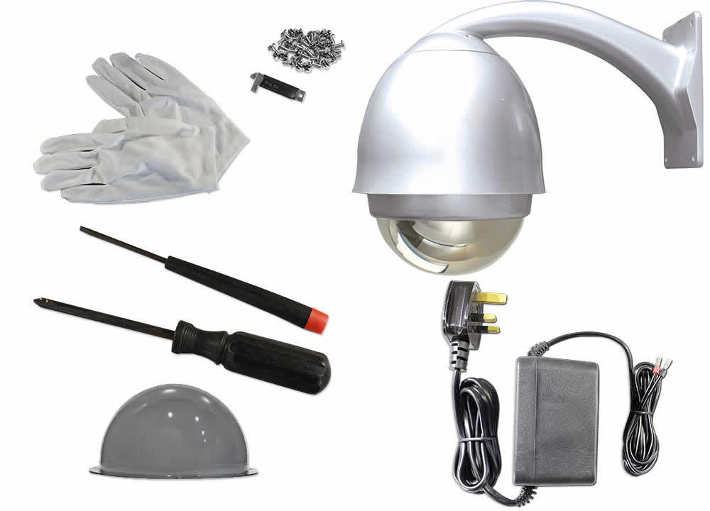 Standard Speed NiteDevil PTZ dome, 36x zoom with proportional speed.