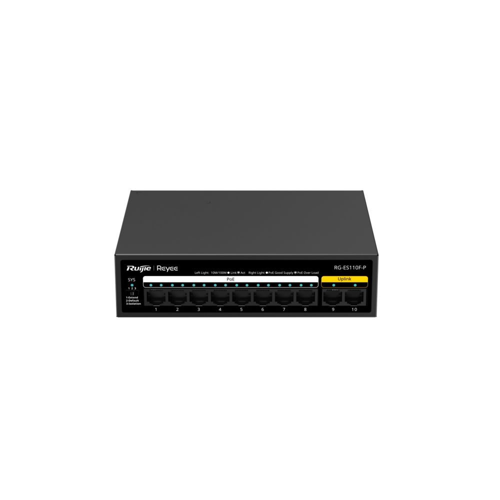 Ruijie Reyee 10-Port 10/100 Mbps Unmanaged PoE Switch (RG-ES110F-P)
