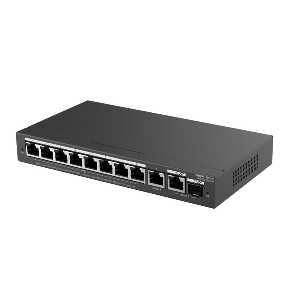Ruijie Reyee 10-Port Gigabit Smart Cloud Managed PoE Switch (RG-ES210GS-P)