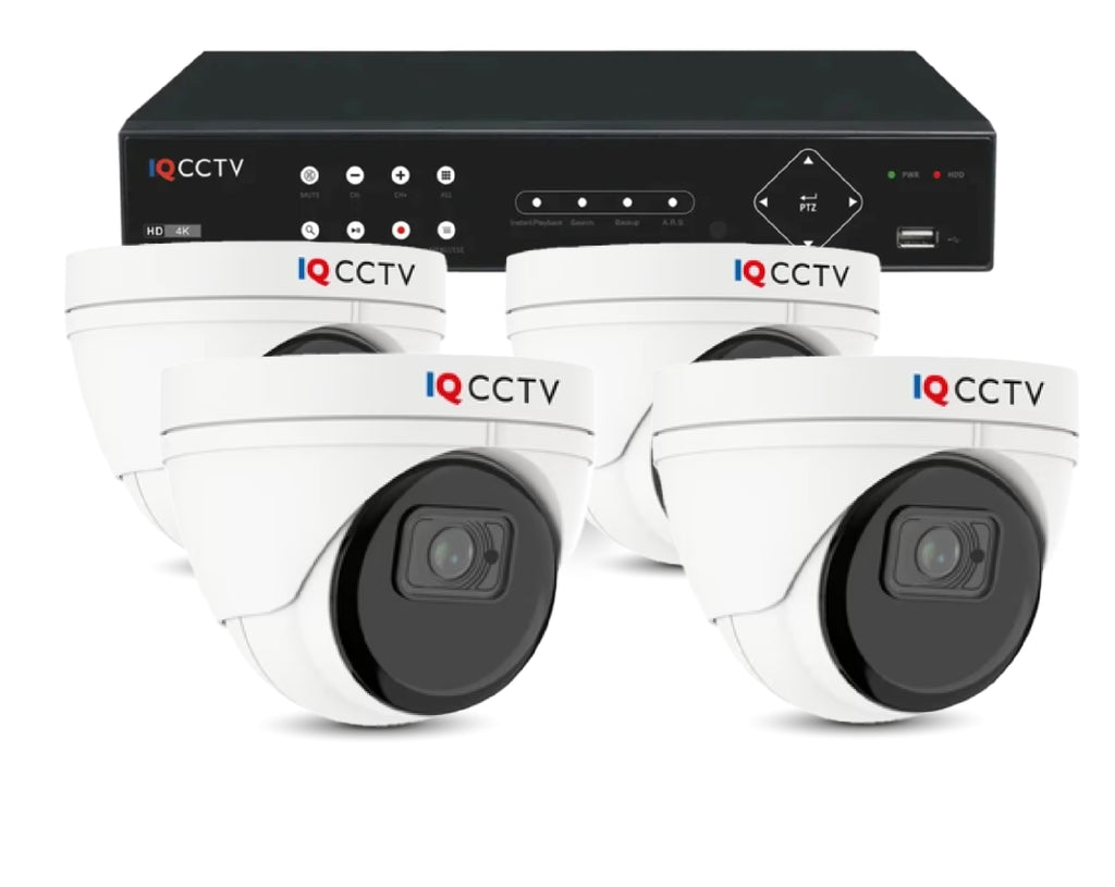 IQCCTV 5MP Mini Dome 4 camera HD CCTV system