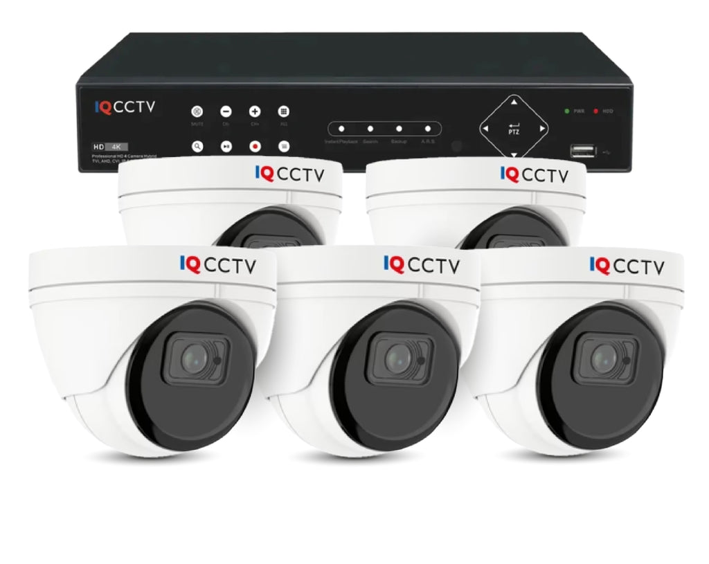 IQCCTV 5MP Mini Dome 5 camera HD CCTV system