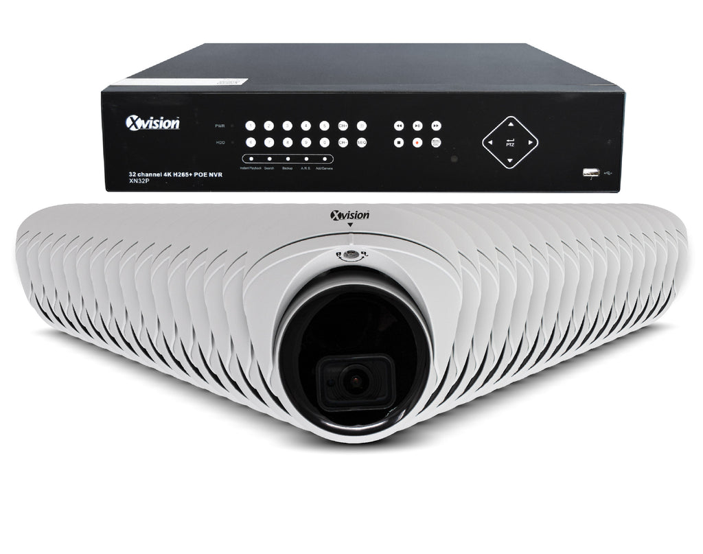 Xvision 5MP Mini Dome 32 camera PoE IP CCTV system