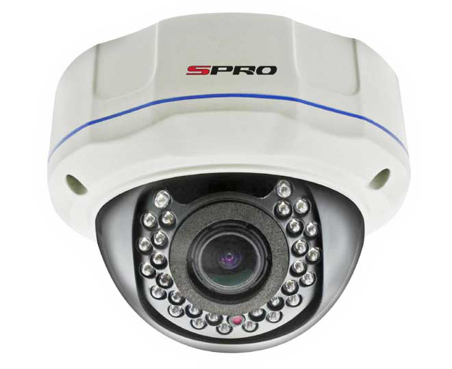 SPRO 1.3 Megapixel Vandal Resistant AHD Outdoor Dome Camera with 30m IR Night Vision Range